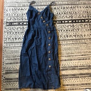 Denim MIDI dress